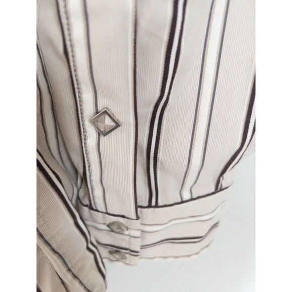 Vintage 1990’s Guess Diamond Pearl Snap Skully Style Shirt Mens XXL - Picture 9 of 14